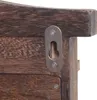 A close-up view of a wooden object with a metal hanging bracket attached. Náhľad obrázku produktu