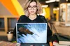 MuchoWow® Laptop Aufkleber Sticker Cover Bär - Fisch - Produktbild-Vorschau 5