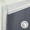 Plissee Klemmfix, ohne Bohren, verspannt Grau 45 cm x 13 Produktbild-Vorschau 2