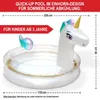 ONBEST Einhorn Planschbecken XXL mit Flick Set | Aufblasbar Produktbild-Vorschau 2
