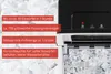 Nahaufnahme des Unold Eiswürfelbereiters Freeze: Bedienelemente und Eiswürfel auf dem Display. Der d Anteprima dell’immagine prodotto