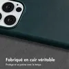 Accezz Couverture arrière Magsafe en cuir vintage pour Voir les images du produit 2