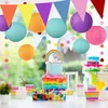 Bunte Papier Laterne 16 Stück Kindergeburtstag Hochzeit Produktbild-Vorschau 5