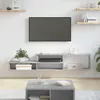 vidaXL Support TV mural 150x25x28,5cm bois composite Voir les images du produit 2
