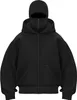 ASKSA Balaclava Zip Hoodie Herren Damen Einfarbig Produktbild-Vorschau 1