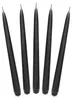 Stabkerze matt, schwarz, 24cm (1 Packung / 10 Stück) Produktbild-Vorschau 4