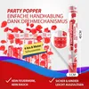 Party Popper 40cm Rote Rosen 5er Set Rosenblätter Hochzeit Produktbild-Vorschau 4