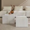 sweeek - 2er-Set quadratische Couchtische mit Marmorlook - Produktbild-Vorschau 4