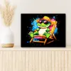 MuchoWow® - Leinwandbilder - Graffiti - Sommer - Krokodil - Produktbild-Vorschau 6