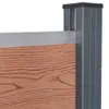 vidaXL Zaunelement-Set Braun 699x186 cm WPC Produktbild-Vorschau 5