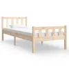 vidaXL Massivholzbett 90x190 cm Produktbild-Vorschau 1