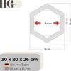 HolzGarden 5 ks Drevený Kvetináč 30x20x26 cm Šesťuholníkový Náhľad obrázku produktu 9