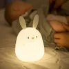 Led Hasen-Nachtlicht, Stufe 2 Dimmbar Silikonlampe, 1200mAh Produktbild-Vorschau 1