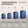 MONZANA® Set di Valigie 4pz ABS Rigide Trolley Bagaglio Anteprima dell’immagine prodotto 2