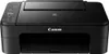 A black Canon TS3350 inkjet all-in-one printer is shown from the front. Produktbild-Vorschau