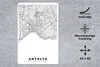 MuchoWow® Mauspad Mousepad Antalya - Stadtplan - Schwarz Produktbild-Vorschau 2