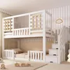 Merax Etagenbett Kinderbett 90x200cm mit Stauraum und Produktbild-Vorschau 1