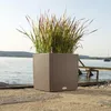 Lechuza Samozavlažovací květináč Cube Cottage 40 cm, hnědá Náhled obrázku produktu 34