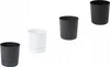 Four plant pots of different colors are arranged in a grid against a white background. Podgląd zdjęcia produktu