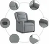 relaxačné kreslo vidaXL Light Grey Fabric Náhľad obrázku produktu 7