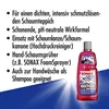A bottle of car shampoo with descriptive text and a sunburst effect. Produktbild-Vorschau