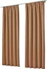 Two brown curtains hanging from a curtain rod against a white background. Náhled obrázku produktu