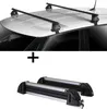 Skiträger Alu 4 Paar Ski + Dachträger VDP EVO Stahl Produktbild-Vorschau 1