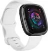 Strap-it Fitbit Sense 2 Silikonarmband (Weiß) - Große: S/M Produktbild-Vorschau 1