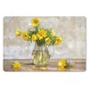 MuchoWow® Schreibtischunterlage Blumen - Gelb - Stilleben Produktbild-Vorschau 1