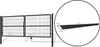 Doppelflügeliges Zauntor 3m RAZO H.120cm grau Produktbild-Vorschau 10