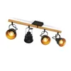 ZMH Deckenstrahler 4 Flammig Schwarz Deckenlampe Vintage Produktbild-Vorschau 9