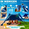 ELONEO Strandzelt Sonnensegel LSF 50+ UV Schutz Windschutz Produktbild-Vorschau 3