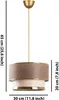 Opviq, Cake - Beige, Gold, Kronleuchter, Beige, Metall, 30 Produktbild-Vorschau 4