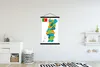 MuchoWow® Textilposter Bunte Karte von Portugal mit Inseln Produktbild-Vorschau 2