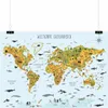 Kinder Lernposter Weltkarte Tiere geografisch - DIN A1 - Produktbild-Vorschau 4