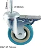 Lenkrolle 50 mm Apparaterolle Vollgummi Stopp Bremse Produktbild-Vorschau 1