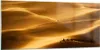 Bilder auf glas - Afrika Sahara Kamel Landschaft - 120x50cm Produktbild-Vorschau 1