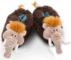 A pair of plush mammoth slippers. Produktbild-Vorschau
