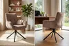 riess-ambiente Stuhl SIGNATURE taupe schwarz Samt Metall Produktbild-Vorschau 7