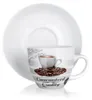 Tasse und Untertasse, Keramik, für Kaffee, Espresso Produktbild-Vorschau 2