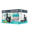 The image shows the packaging of a salad slicer, with the product and its accessories displayed. Náhled obrázku produktu