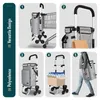 VOUNOT® Hliníkový nákupní vozík pro jízdu po schodech, Náhled obrázku produktu 5