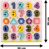 Drevené puzzle Montessori hračka číslo puzzle deti darček Náhľad obrázku produktu 12