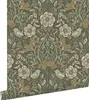 ESTAhome papel pintado flores y pájaros verde oscuro 53 cm Vista previa de la imagen del producto 1