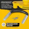 MONZANA® Antivol jaune verrou d’attelage de remorque Voir les images du produit 4