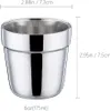 Edelstahl Tassen 175ml 4 Stück Doppelwandigen Edelstahl Produktbild-Vorschau 2