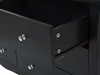 BELIANI Kommode Schwarz aus MDF Platte 40 x 130 x 75 cm Produktbild-Vorschau 7