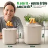 YourCasa® Komposteimer - 7L - für alltäglichen Biomüll in Produktbild-Vorschau 2