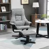 HOMCOM Relaxsessel mit Hocker, Fernsehsessel, Polstersessel Produktbild-Vorschau 2