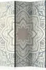 3-teiliger Doppelseitiger Vlies Paravent - Winter Mandala Produktbild-Vorschau 1